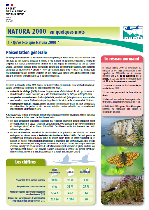 Fiche descriptive Natura 2000